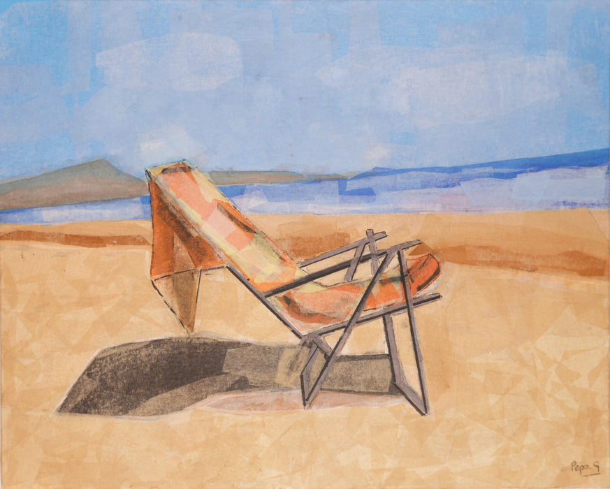 Beach Chair Original Painting