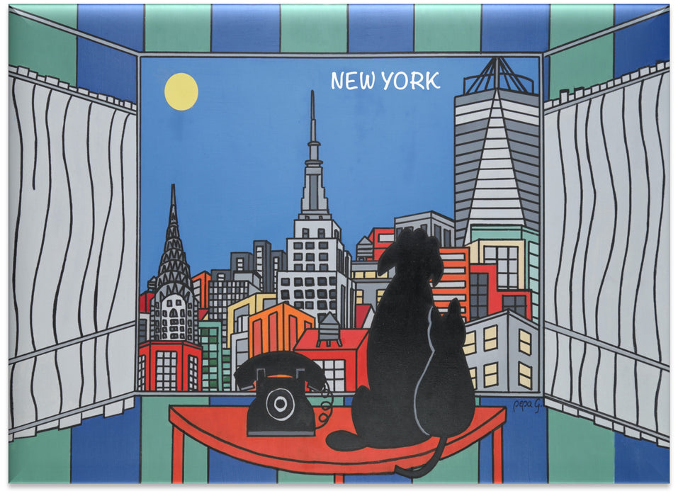 Pet's NYC View Magnet